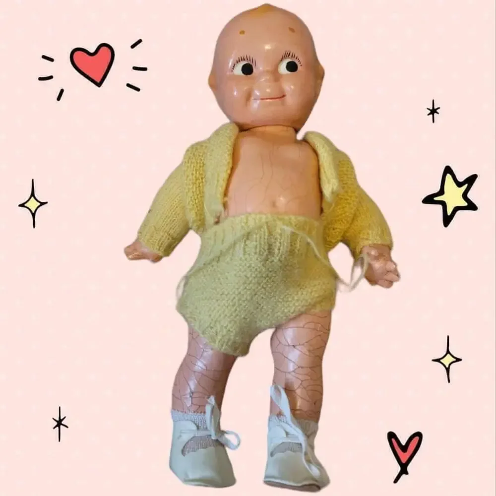 1930s Rose Oneil Kewpie, 12.5-inch Composition Doll Vintage